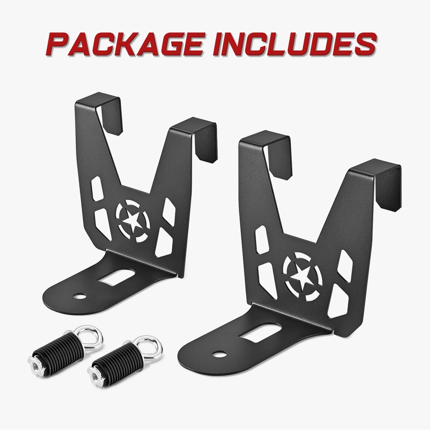 Frokom Cooler Mounting Brackets, RZR Cooler Brackets with Anchors Fit 26 Quart Cooler Compatible with Polaris RZR / XP / Turbo Pack of 2