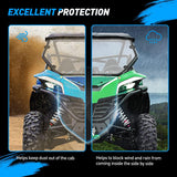 Front Full Windshield Fit For 2022 2023 CFMOTO ZFORCE 950 H.O. SPORT/950 H.O. EX/2020-2022 CFMOTO ZFORCE 950 SPORT(Not fit 2023 ZFORCE 950 SPORT)Scratch Resistant PC Front Wind Screen