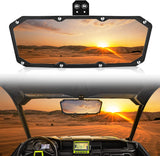 UTV Rear View Mirror, Center Rearview Mirror Fit for Polaris Ranger 500 570 900 XP 1000XP Crew 2017-2023, Can Am Defender Ranger Accessories with Factory Drop Down Mounting Tab