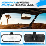 UTV Rear View Mirror, Center Rearview Mirror Fit for Polaris Ranger 500 570 900 XP 1000XP Crew 2017-2023, Can Am Defender Ranger Accessories with Factory Drop Down Mounting Tab